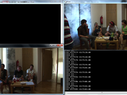 Sender - Shower example transferring two videos (with adjusted resolution)
