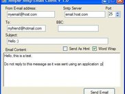 When sending Text-only formatted e-mail