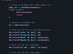 snowflake for Go Screenshot 1