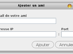 interface d'ajout d'amis