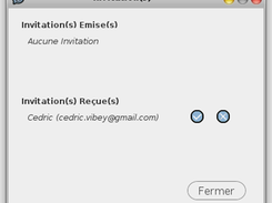 interface d'invitations