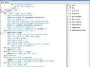 Visualization of code in line tree representation