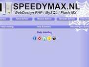 Help venster van het CMS systeem