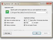 AppStarter Settings Window
