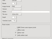 Dialog to set WMS server spezifications