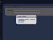 Login failure