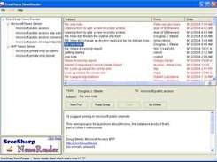 SreeSharp NewsReader Main Screen
