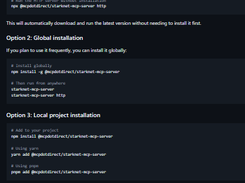 Starknet MCP Server Screenshot 1