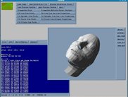 A 3D surface generated from points selected in an image pair
