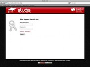 Log-in screen