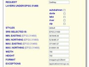 GUI for GetMap parameters