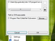 Menu and settings