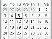Calendar component
