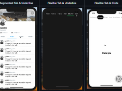 SwipeMenuViewController Screenshot 1