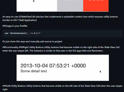 SWTableViewCell Screenshot 1