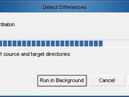 Detailed status bar which monitors synchronisation process