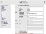 Octopussy System Configuration Page
