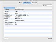 The editor window in advanced mode