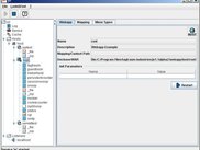 Webapplication view of the Swing console.