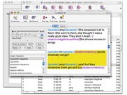 Document window: Transcript, media file, and code list