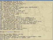 Taprobane GNU/Linux 0.2 bootsplash (inside QEMU)