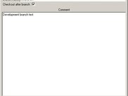 Create new branch: Name new branch