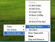 Notification menu.