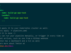 Tekton Pipelines Screenshot 1
