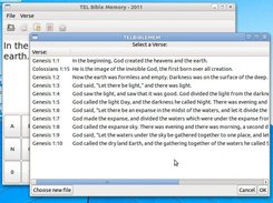 Select from a saved list of verses