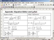 Both LaTeX and Equation Editor can be used