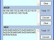Convert Text to ASCII AND Hexa decimal