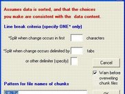 Configure Text Break Splitting