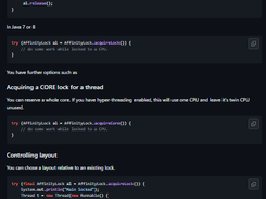 Thread Affinity Screenshot 1