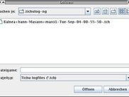 open a log file