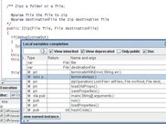 completion of local variables