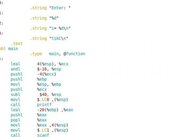 Assembly code generated