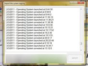 Import system logs