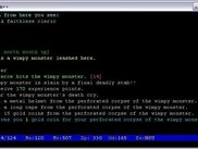 A session with a split screen prompt bar
