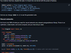 tinygrad Screenshot 1