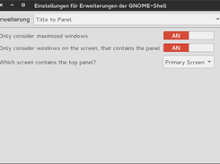 The preferences dialog of the extension.