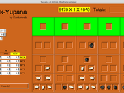 Yupana by Glynn (positional, base 10) - Multiplication algorithm 