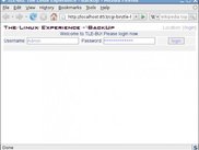 Login page