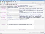 Account edit page