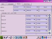 Preferences - Fonts