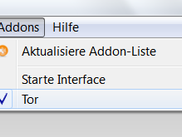 TorBrowser Add-On Menu