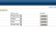 The user management page