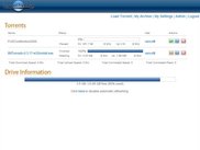 The main TorrentVolve page that controls active downloads
