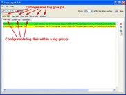 Log groups and files