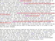 LaTeX source of text using the commands of trackchanges.sty