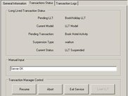 Transit Model API Long Running Transaction Resume Menu